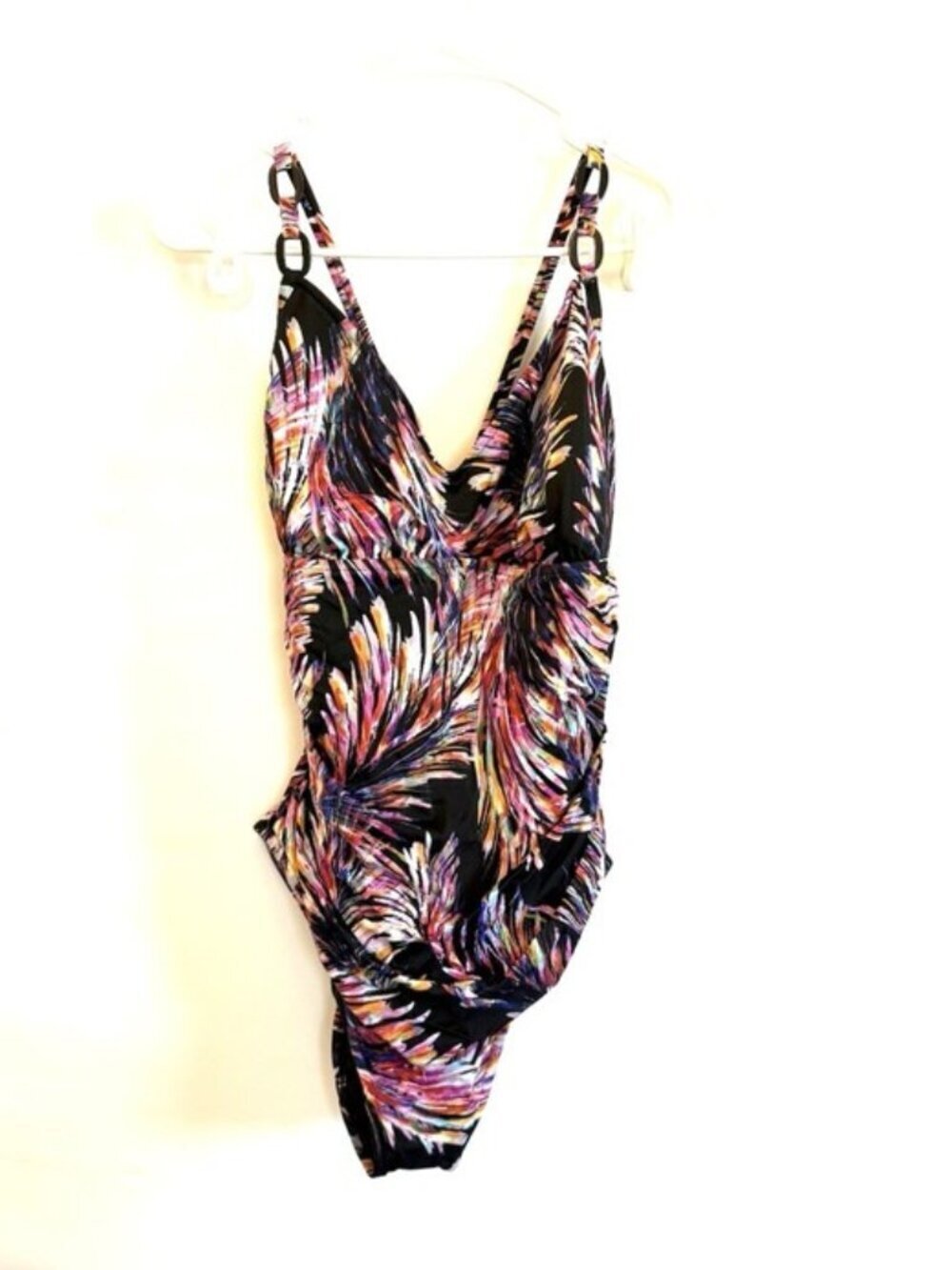 Magicsuit Women’s Pink Multicolored Slimming One Piece Swimsuit Size 16